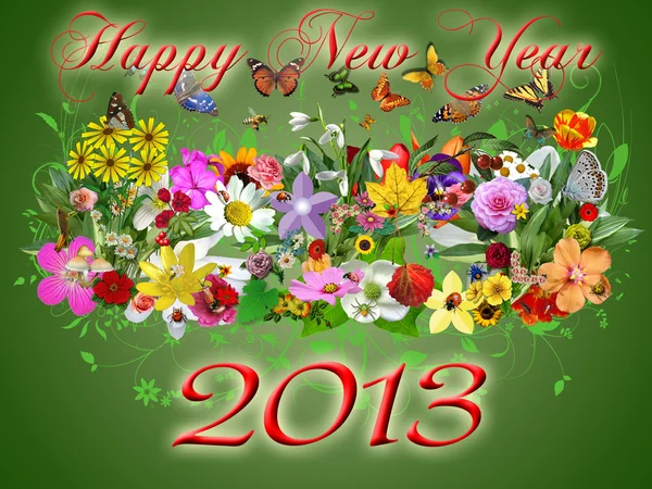 Happy New Year 2013 illustration — Stock Photo, Image