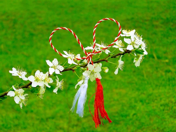 Martisor - romanian symbol of the beginning of spring. — Stock Photo, Image