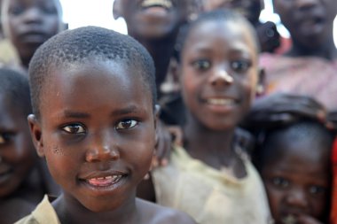 Yerel çocuk - uganda, Afrika