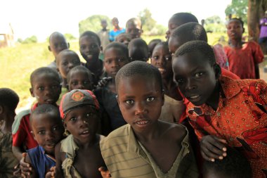 Yerel çocuk - uganda, Afrika