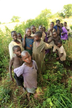 Yerel çocuk - uganda, Afrika