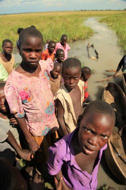 Yerel çocuk - uganda, Afrika