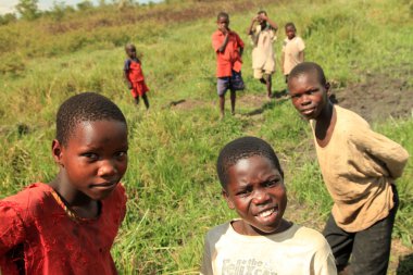 Yerel çocuk - uganda, Afrika