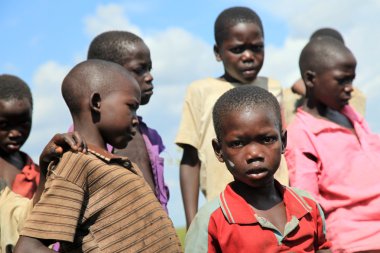 Yerel çocuk - uganda, Afrika