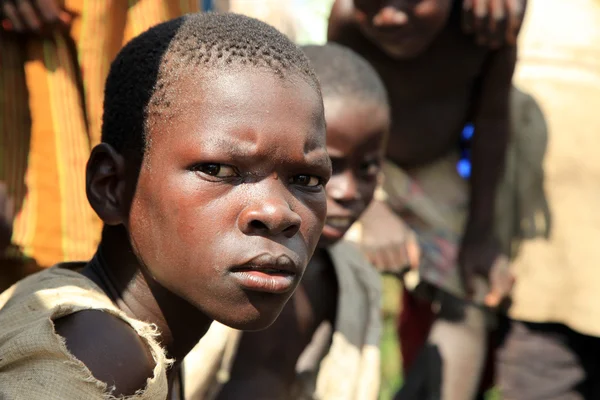 Lokala barn - uganda, Afrika — Stockfoto