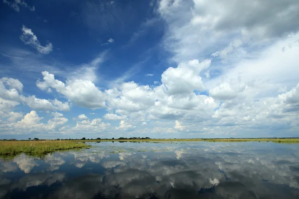 Sjön landskap - sjön anapa - uganda, Afrika — Stockfoto