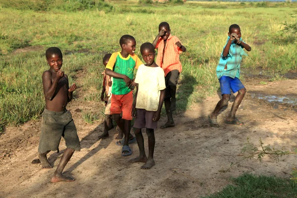 Bambini locali Uganda, Africa — Foto Stock