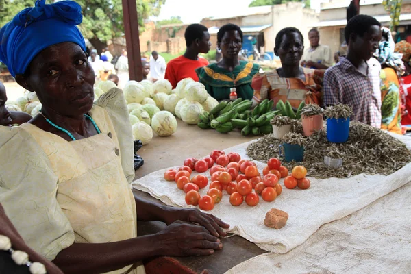 Pasar di Kabermaido - Uganda — Stok Foto