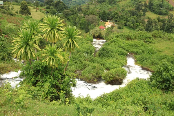 Kelime falls - uganda, Afrika — Stok fotoğraf