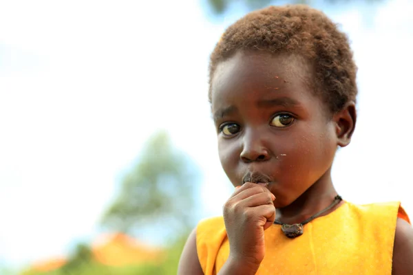 Bambino Uganda, Africa — Foto Stock