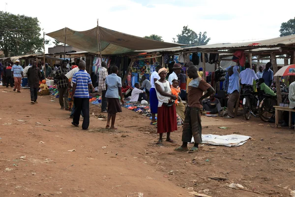 Igayaza marknaden - remote västra uganda — Stockfoto