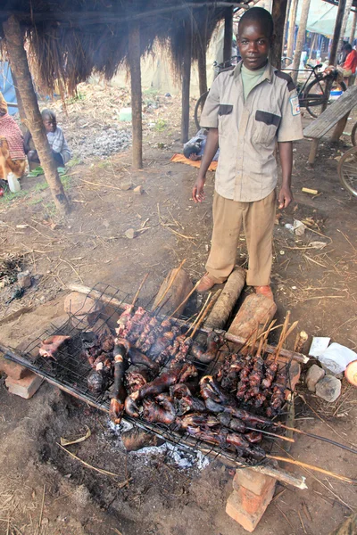 Igayaza marknaden - remote västra uganda — Stockfoto