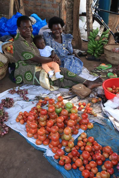 Mercado de Igayaza - remoto oeste de Uganda — Foto de Stock
