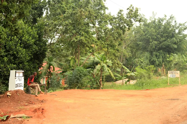 Soroti-乌干达，非洲的道路 — 图库照片