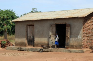 toprak yol - uganda, Afrika