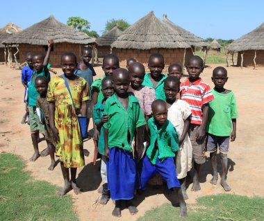 aketa kampı, köy, uganda, Afrika