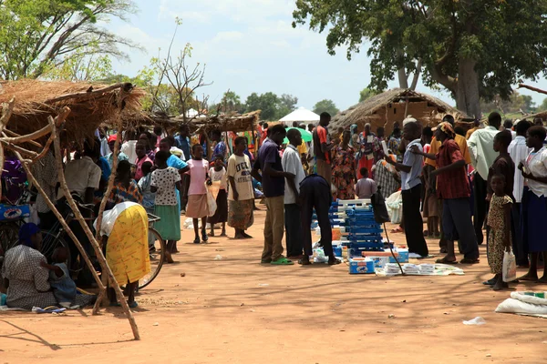 Lokalnym rynku uganda, Afryka — Zdjęcie stockowe