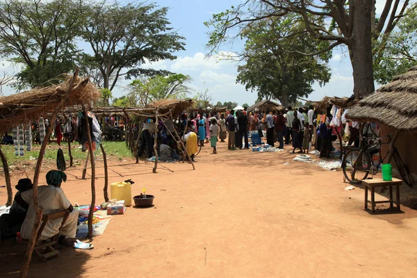 Místní trh uganda, Afrika — Stock fotografie