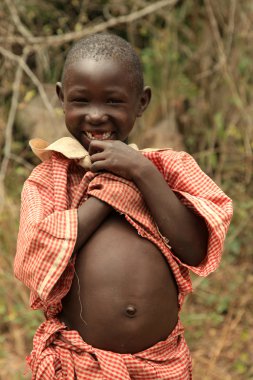 Zavallı genç kız - abela kaya, uganda, Afrika