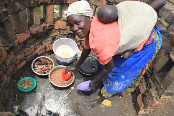 Lokalnym rynku uganda, Afryka — Zdjęcie stockowe