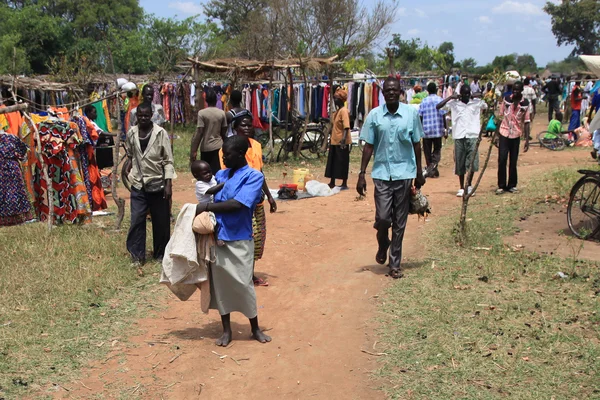 Helyi piac Uganda, Afrika — Stock Fotó