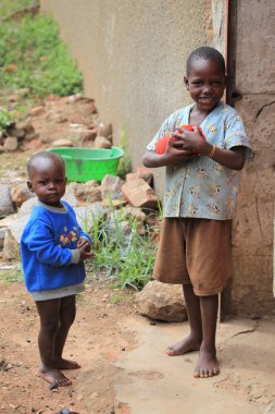 küçük çocuk - uganda, Afrika