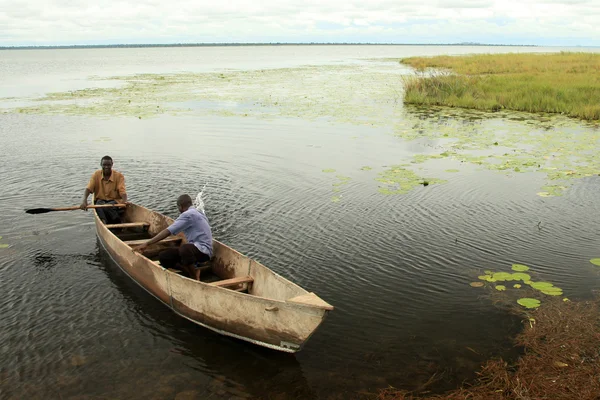 -Tó Bisina - tó táj Uganda, Afrika — Stock Fotó