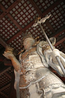 savaşçı - todaiji antik tapınak, nara, Japonya