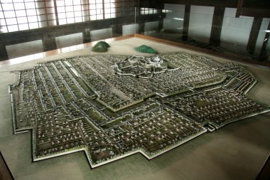 Scale Model of Himeji Castle, Japan clipart