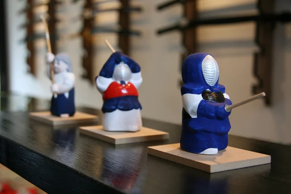 Figuras de Artes Marciais - Kyoto, Japão — Fotografia de Stock