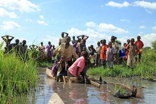 Göl anapa - uganda, Afrika — Stok fotoğraf