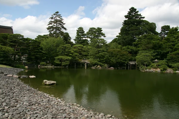 Дзен-сад - Дворец Фалал, Киото, Япония — стоковое фото