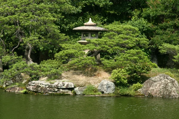 Zen-tuin - keizerlijk paleis, kyoto, japan — Stockfoto