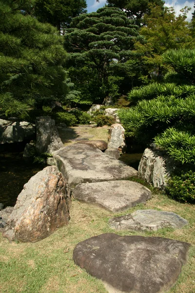 Zen-tuin - keizerlijk paleis, kyoto, japan — Stockfoto