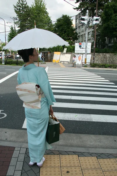 Geisha Lady en Kyoto, Japón — Foto de Stock