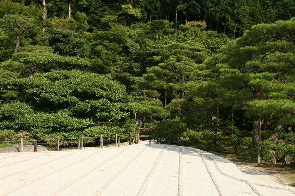 Giardino di sabbia Tempio Ginkakuji, Kyoto, Giappone — Foto Stock