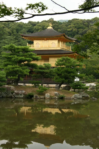 Храм Кінкакудзі, Кіото, Японія — стокове фото