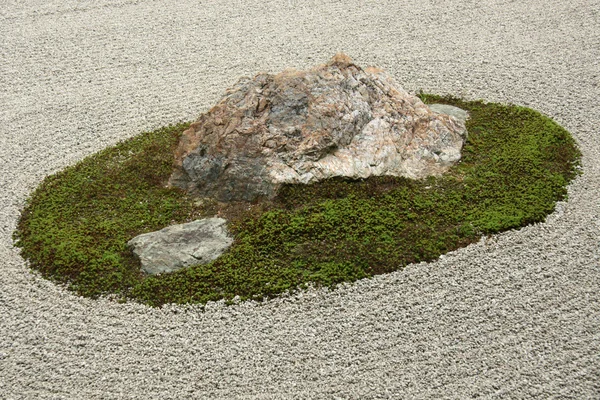 Jardín de arena - Ryoan Ji, Kyoto, Japón — Foto de Stock