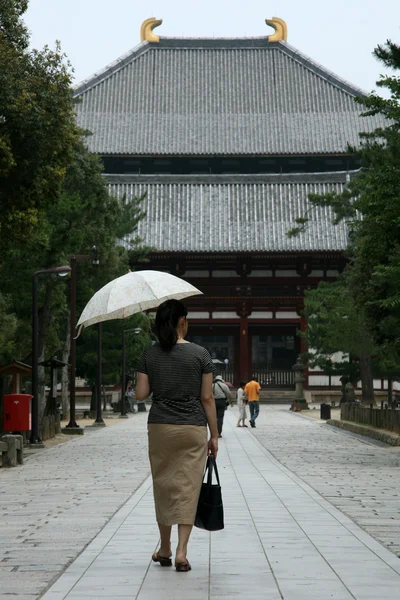 Todaiji Tempel, nara, japan — Stockfoto