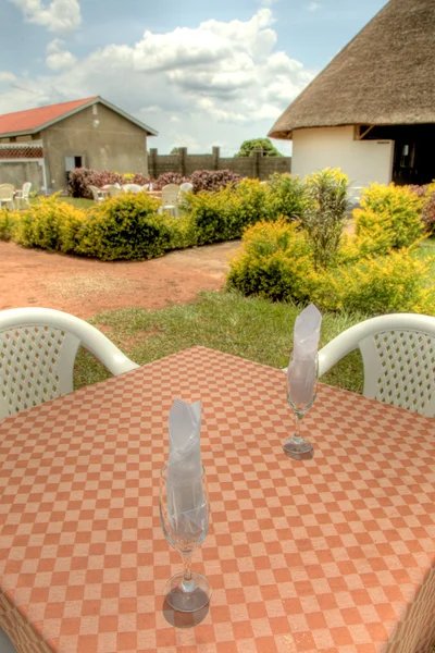 Luxury Hotel Restauraunt, Uganda, África — Fotografia de Stock