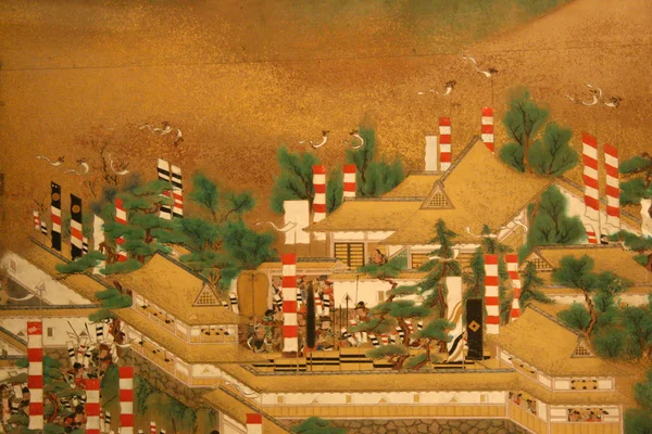 日本大阪城堡，大阪历史 — 图库照片