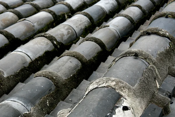 Dachdetail - himeji castle, japan — Stockfoto