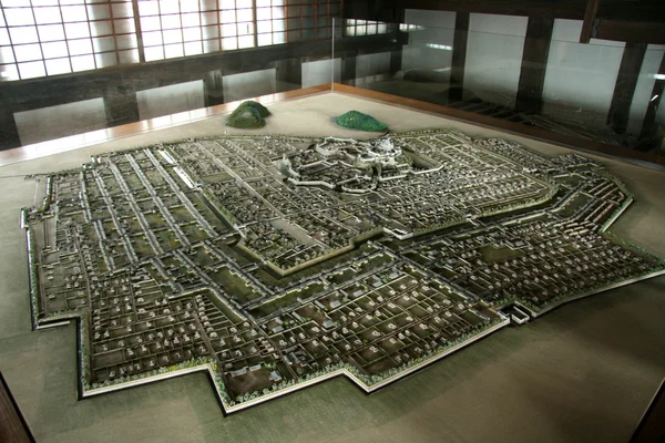 Skala modelu zamku himeji, Japonia — Zdjęcie stockowe