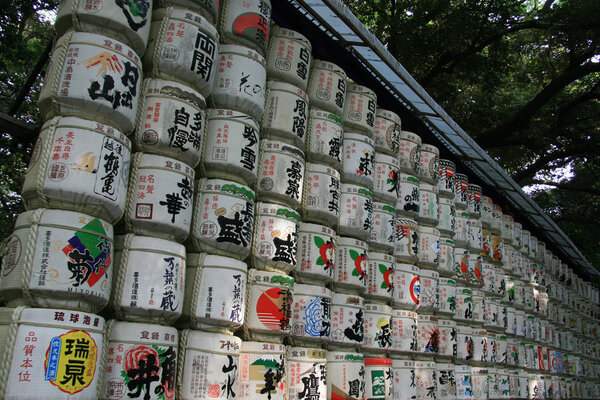 Фонари - Храм Мэйдзи, Токио, Япония
