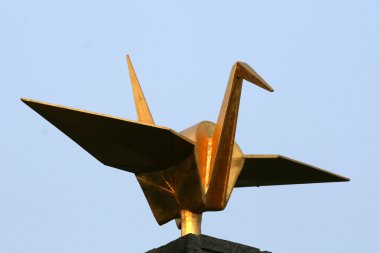 Altın barış güvercini - Barış Parkı, nagasaki, Japonya