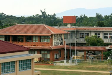 okul - taketomi Adası, okinawa, japan