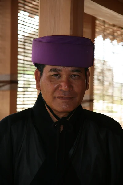 Homme habillé japonais traditionnel - Château de Shuri — Photo