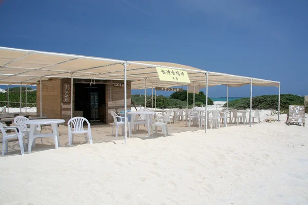 Beach Restaurant - Nagannu Island , Okinawa, South Japan — Stock Photo, Image