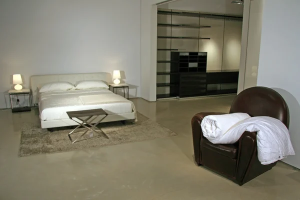 現代のライフ スタイル - 寝室のインテリア — ストック写真