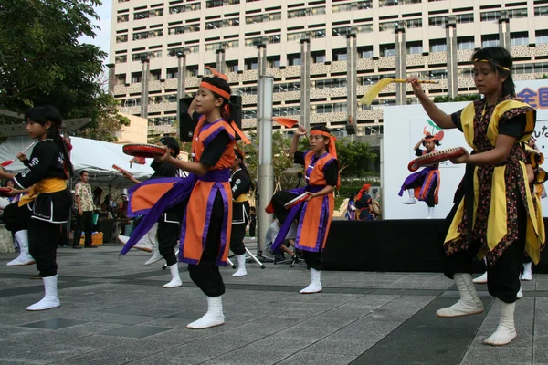 Pouliční festival, naha, okinawa, Japonsko — Stock fotografie